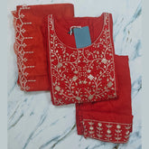 Italian Viscose Masterpiece_ Embroidered Kurta, Plazzo & Chanderi Dupatta